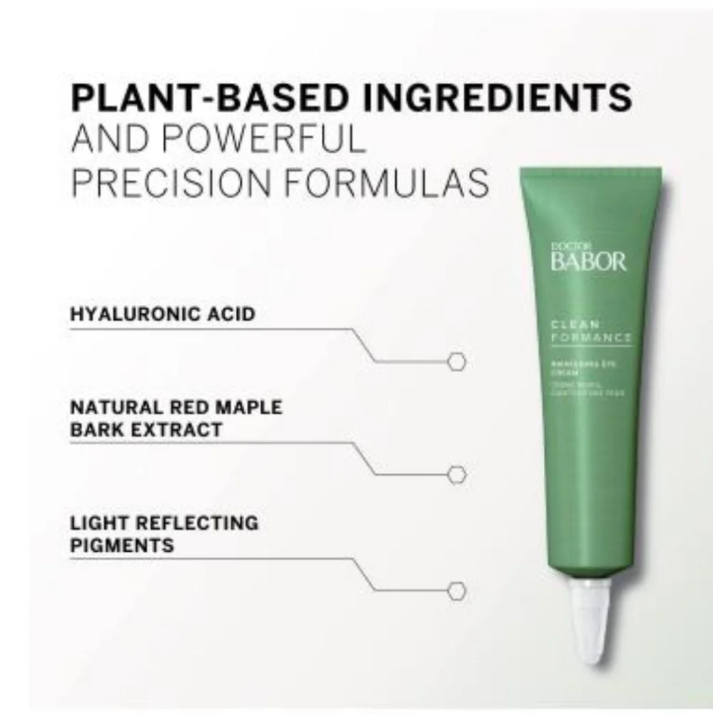 NIB $99 BABOR DOCTOR BABOR Cleanformance Awakening Eye Cream Eye Care, 15 ml - Picture 4 of 7